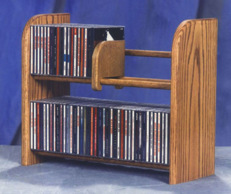 Wood Shed 200 Series 84 CD Multimedia Tabletop Storage Rack & Reviews